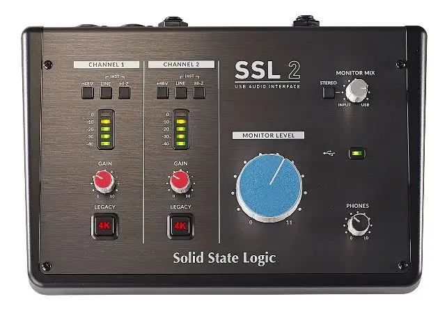 Estado do estúdio Logic SSL 2+