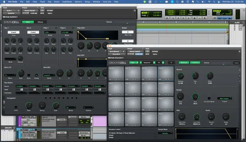 Sintetizadores SynthCell y GrooveCell de Avid