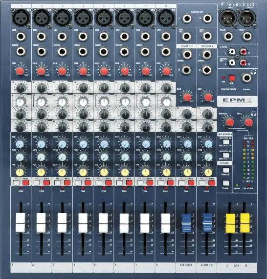 Soundcraft EPM8 Mixer audio a 8 canali ad alte prestazioni