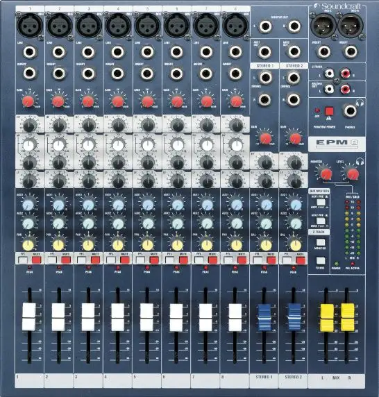 Soundcraft EPM8 Hochleistungs-Audiomixer mit 8 Kanälen