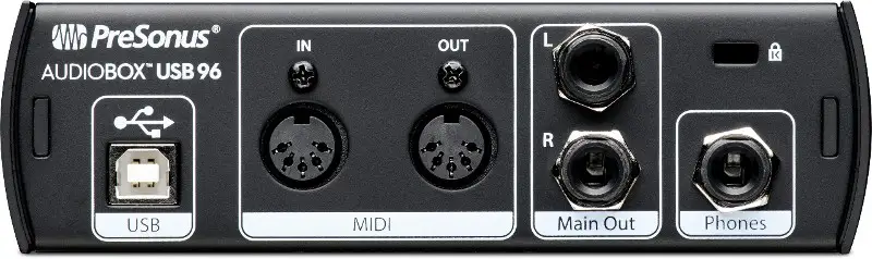 Presonus Audiobox USB 96 back