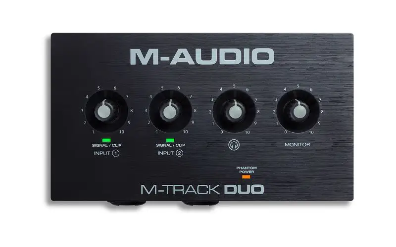 goedkope audio-interface onder $100 Mtrack duo