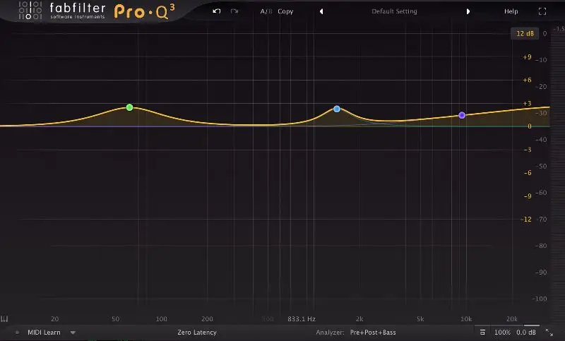 EQ settings for Pop Music