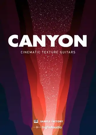 Guitarras com textura cinematográfica Canyon 