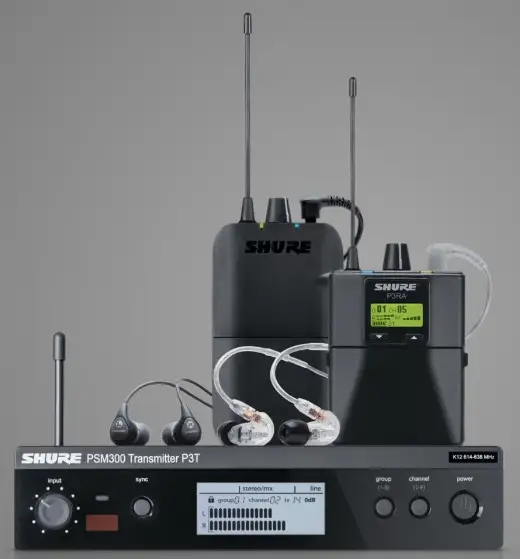 Sistema de monitoramento pessoal intra-auricular Shure PSM300