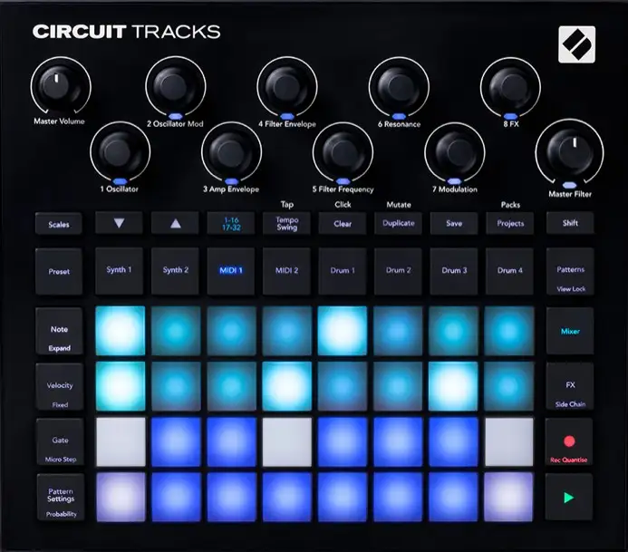 Novation 电路轨道