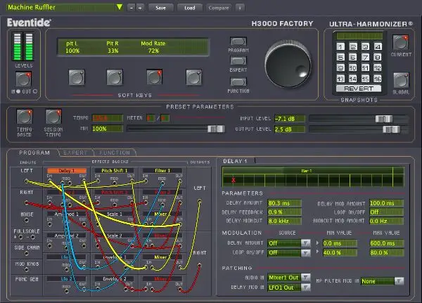 Eventide H3000 Harmonizer Factory プラグイン