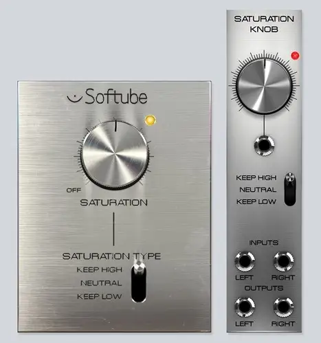 Softube verzadigingsknop