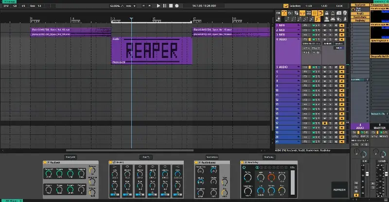 RLive-thema voor reaper