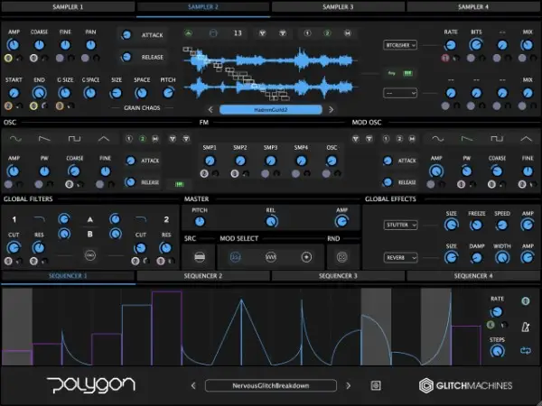 GlitchMachines Polygon 2 サンプラー