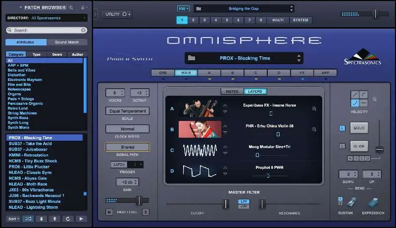 Spectrasonics Omnisphere - Mejor sintetizador híbrido