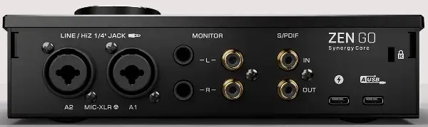 Antelope Audio Zen Synergy Core Antarmuka Audio USB bagian belakang