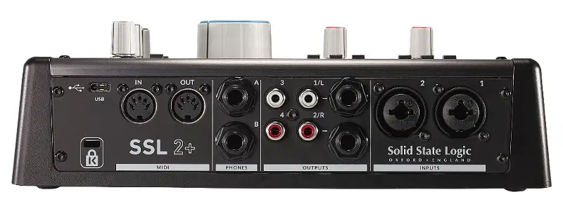 Solid State Logic 2+ USB Audio Interface back