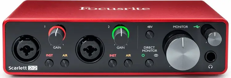 Antarmuka Audio USB Focusrite Scarlett 2i2 Generasi ke-3