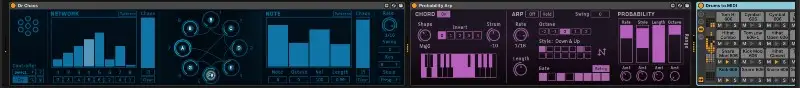 Max for Live MIDI Effects, Dr. Chaos, and Probability Arp.
