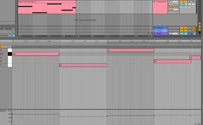 linea di basso per la creazione di un beat