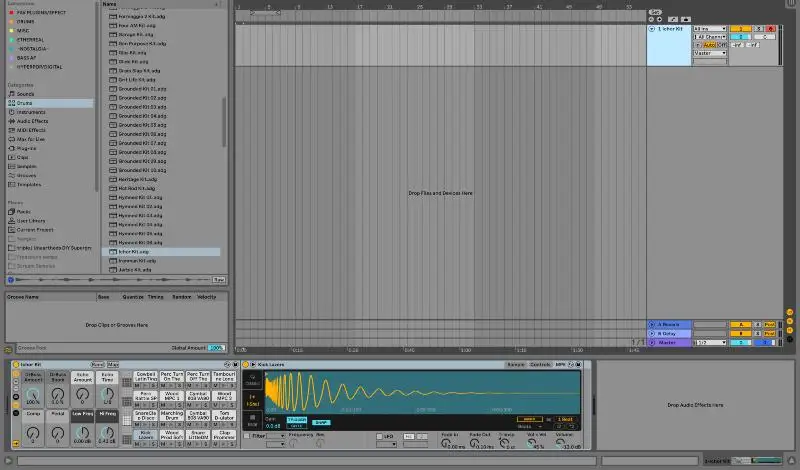 pattern di batteria per la creazione di beat