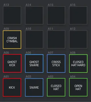 Organize a sua bateria de forma lógica