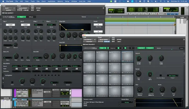 Synthes SynthCell et GrooveCell d'Avid