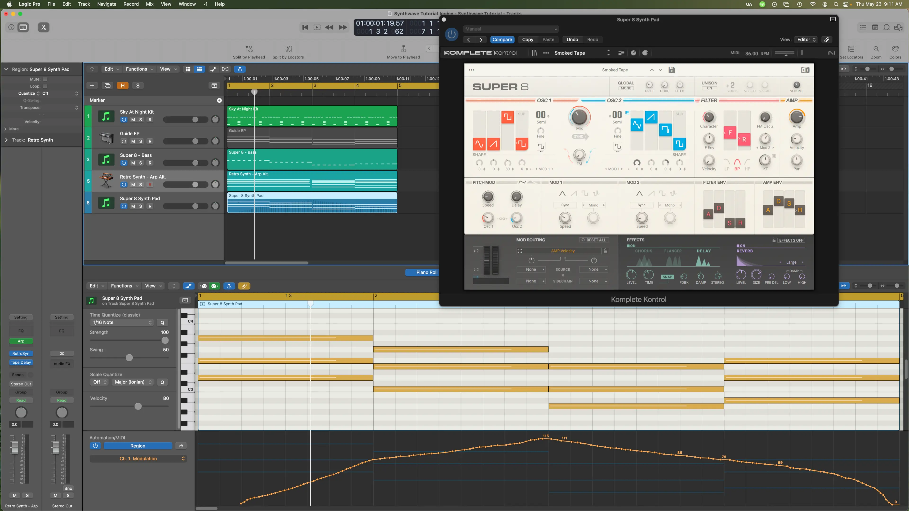 Ajout d'un pad avec modulation