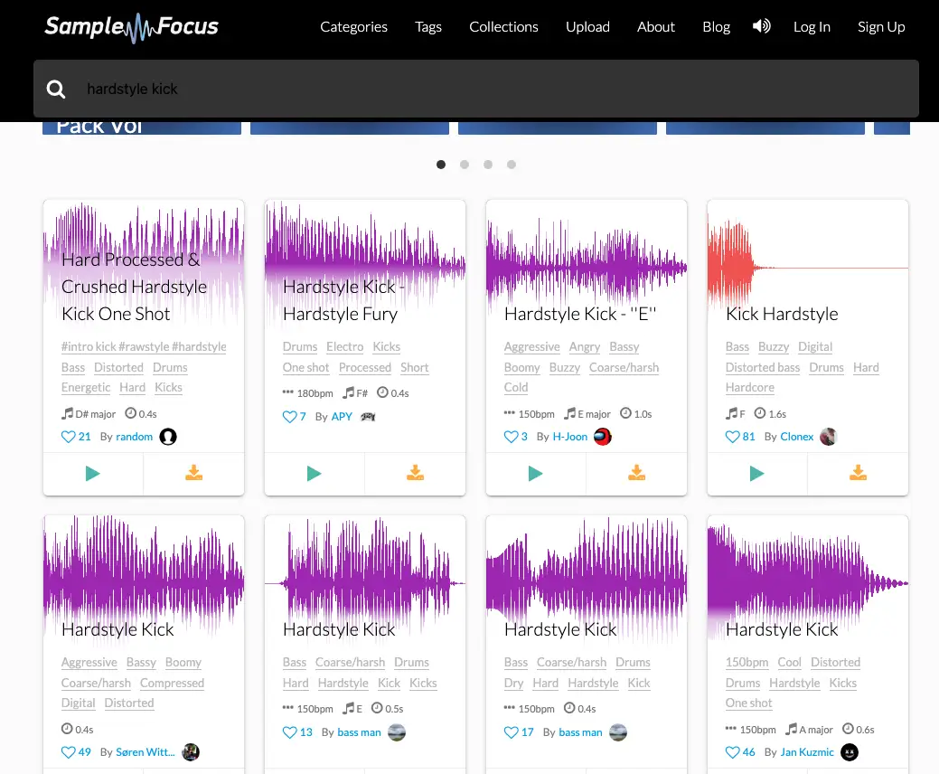 Il y a beaucoup de samples de hardstyle sur Internet.