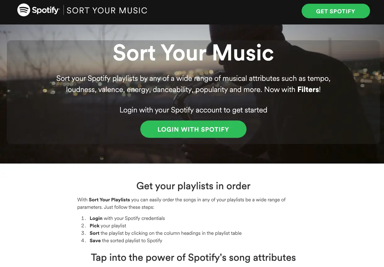 Source: http://sortyourmusic.playlistmachinery.com/