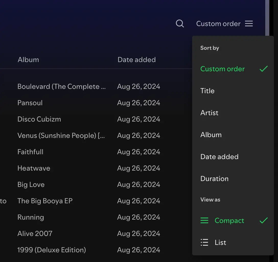 Comment organiser les listes de lecture Spotify