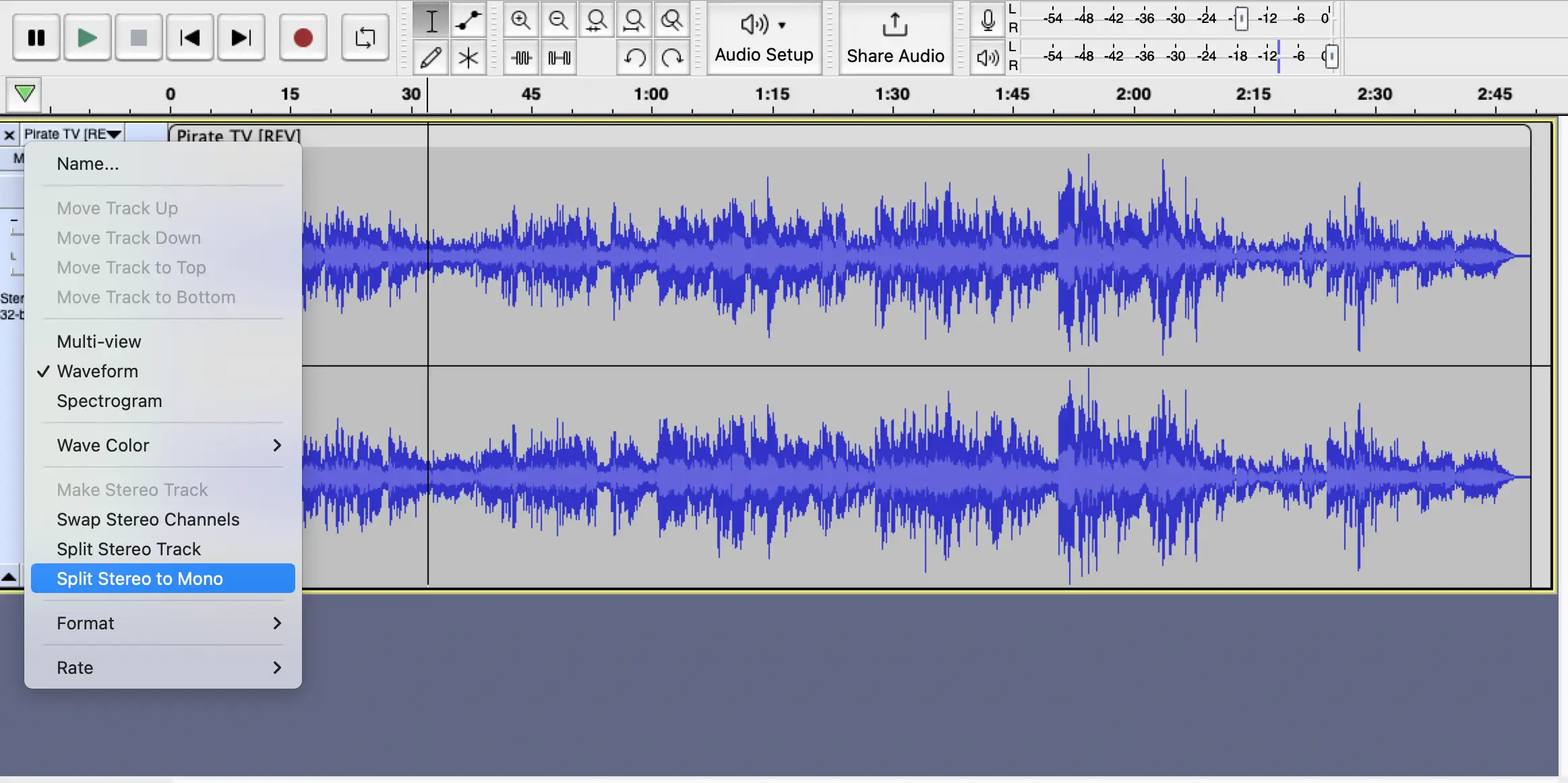 Audacity is een gratis audiobewerkingsprogramma