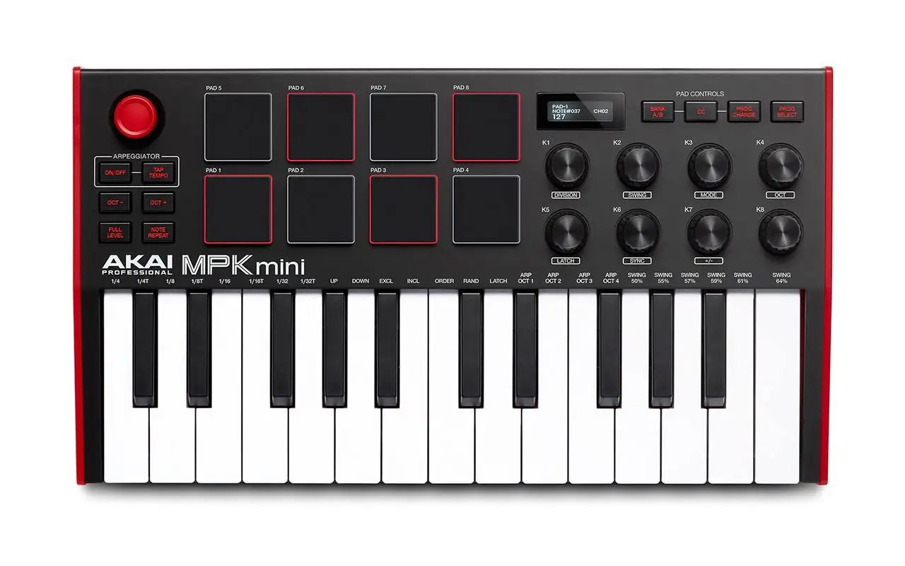 Лучшая миди-клавиатура akai mpk mini mk