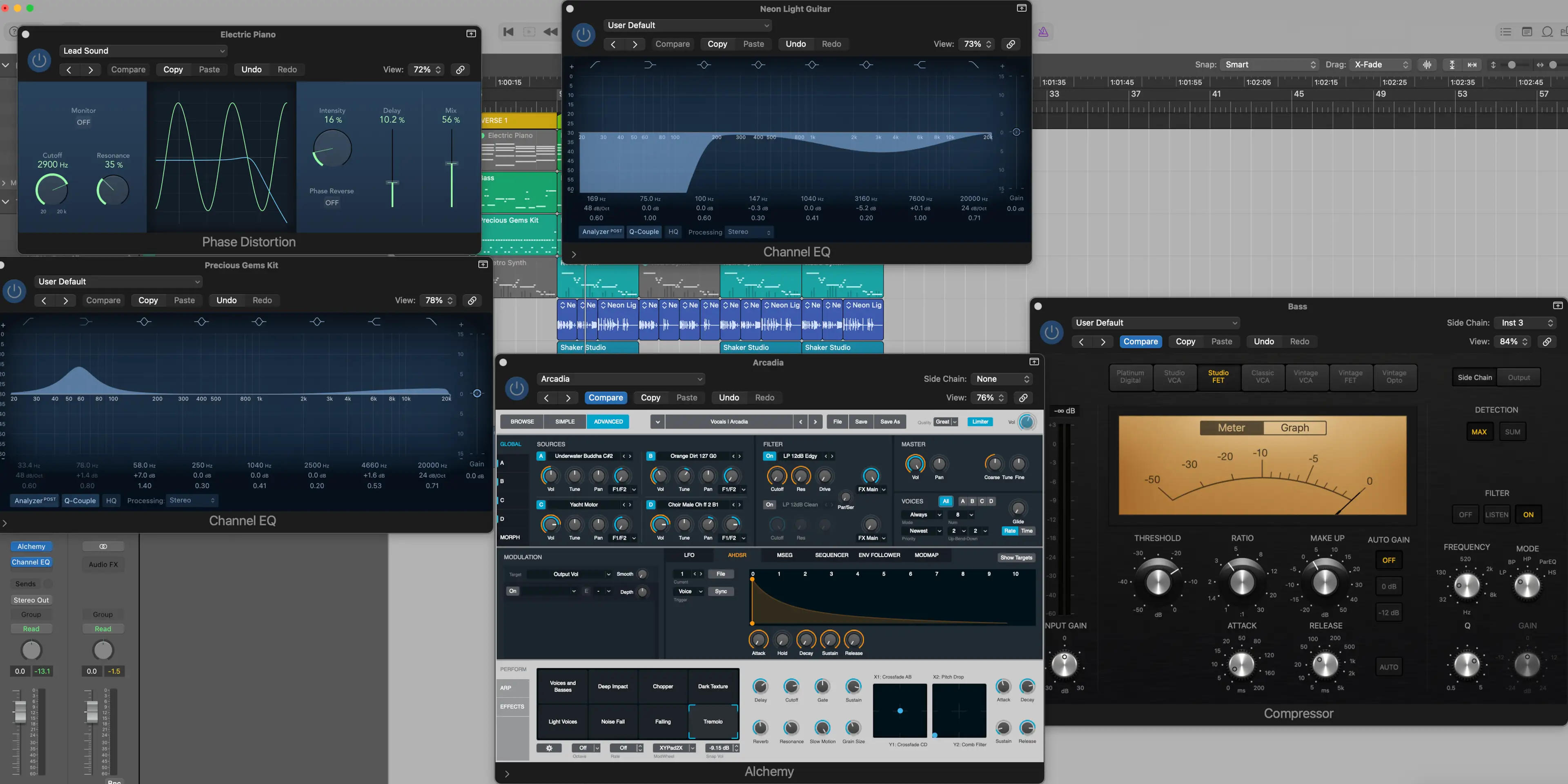 Music production tools in all their glory