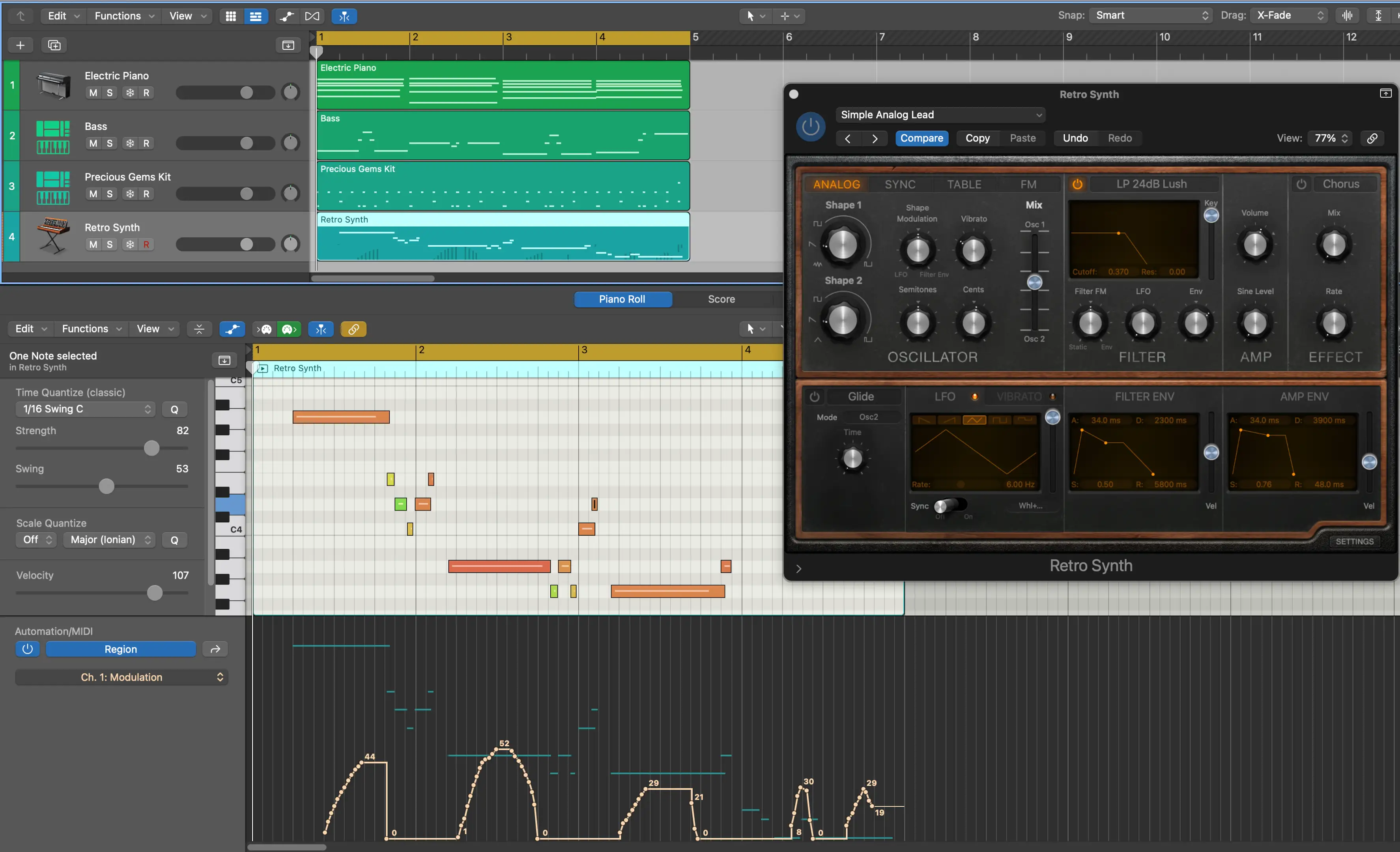 Instrumental melodies sound better with expression